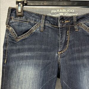 Parasuco Dark Blue Straight Leg  and low rise Jeans size 28